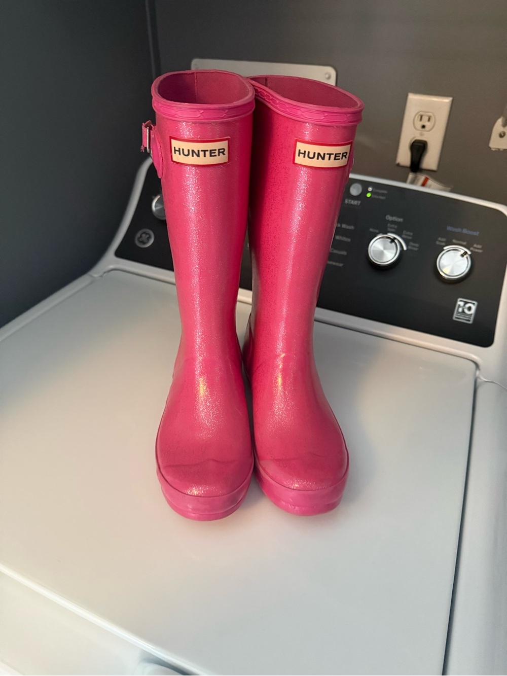Hunter Pink Rain Boots little girls size 2